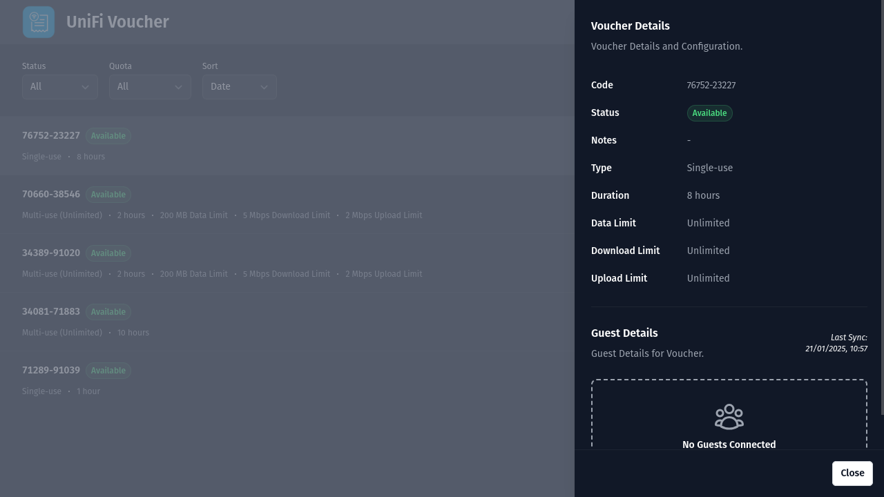 Voucher Details - Desktop